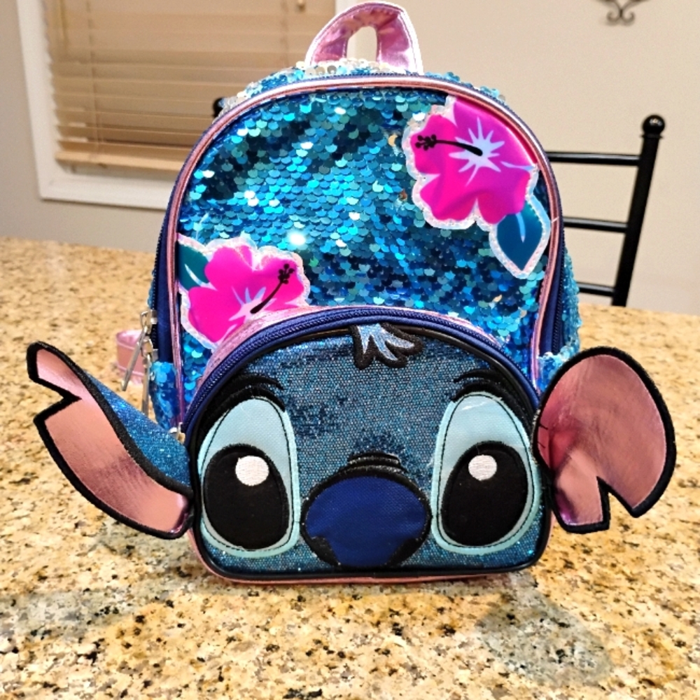 Stitch Sequin Mini Backpack